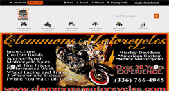 Desktop Screenshot of clemmonsmotorcycles.com