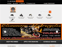 Tablet Screenshot of clemmonsmotorcycles.com